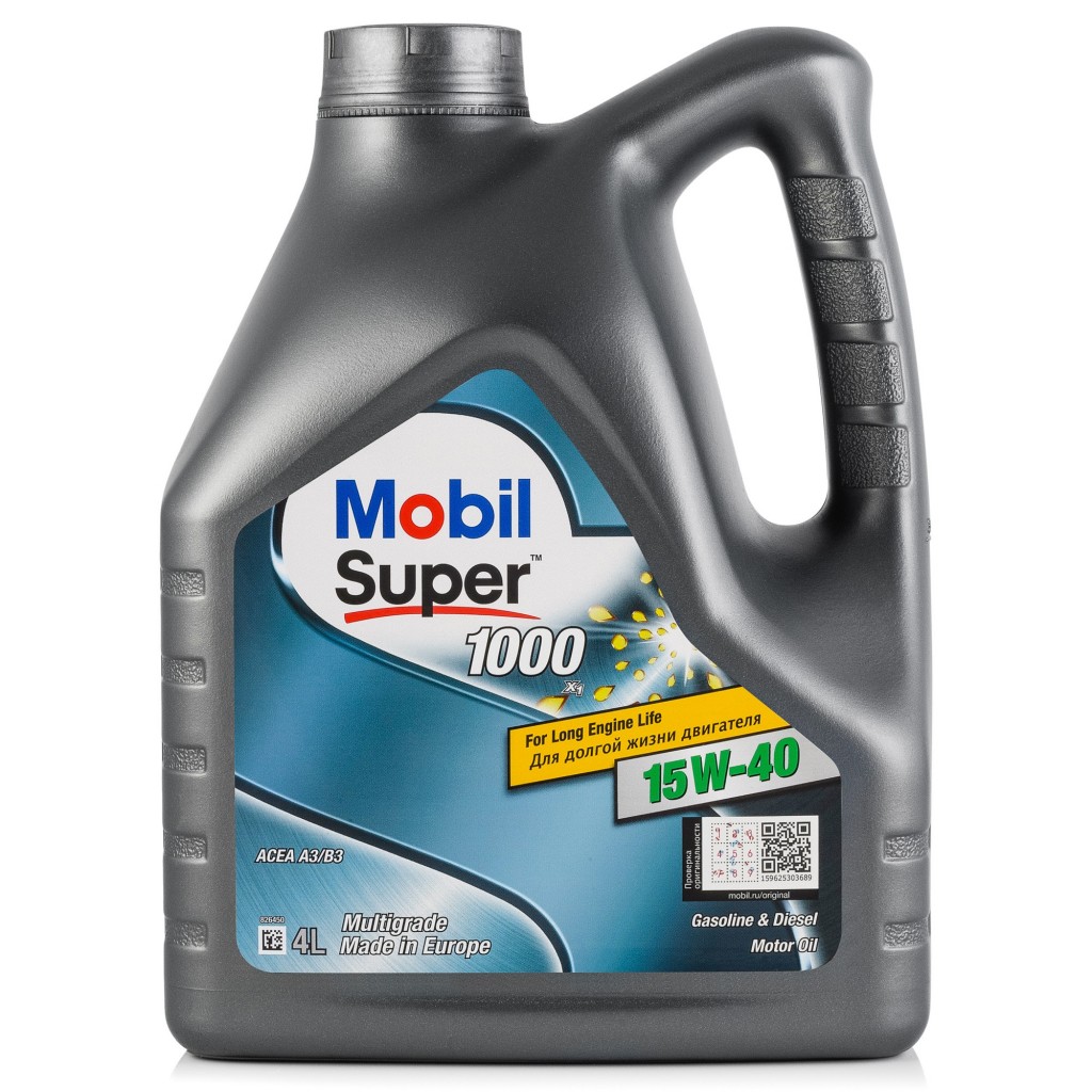фото Моторное масло mobil super 1000 x1 15w-40 4л