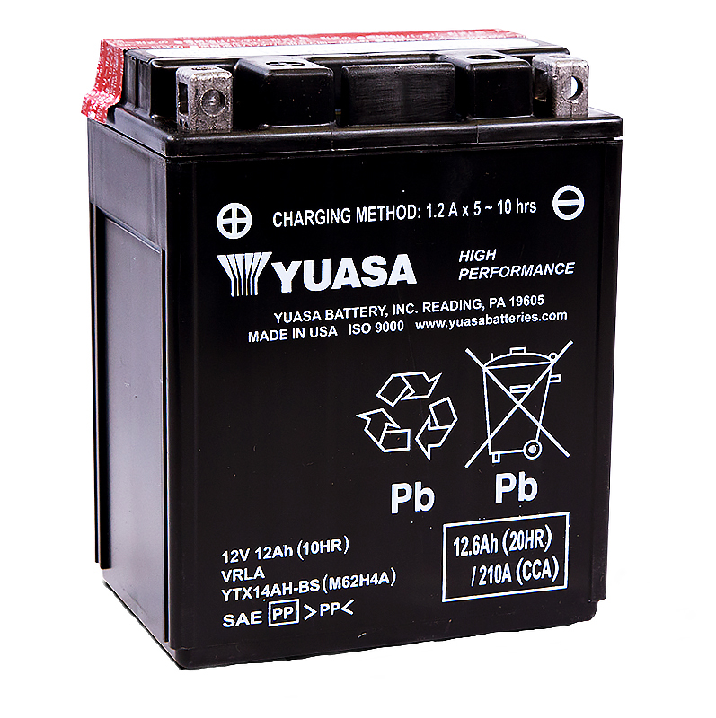 

Аккумулятор GS Yuasa GTX14AH-BS 12В 12Ач 190CCA 136x91x180 мм Прямая (+-)