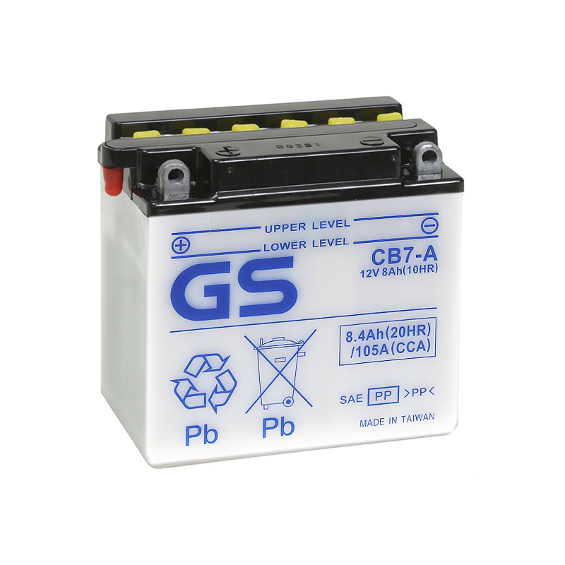 

Аккумулятор GS Yuasa CB7-A 12В 8Ач 105CCA 136x76x136 мм Прямая (+-)