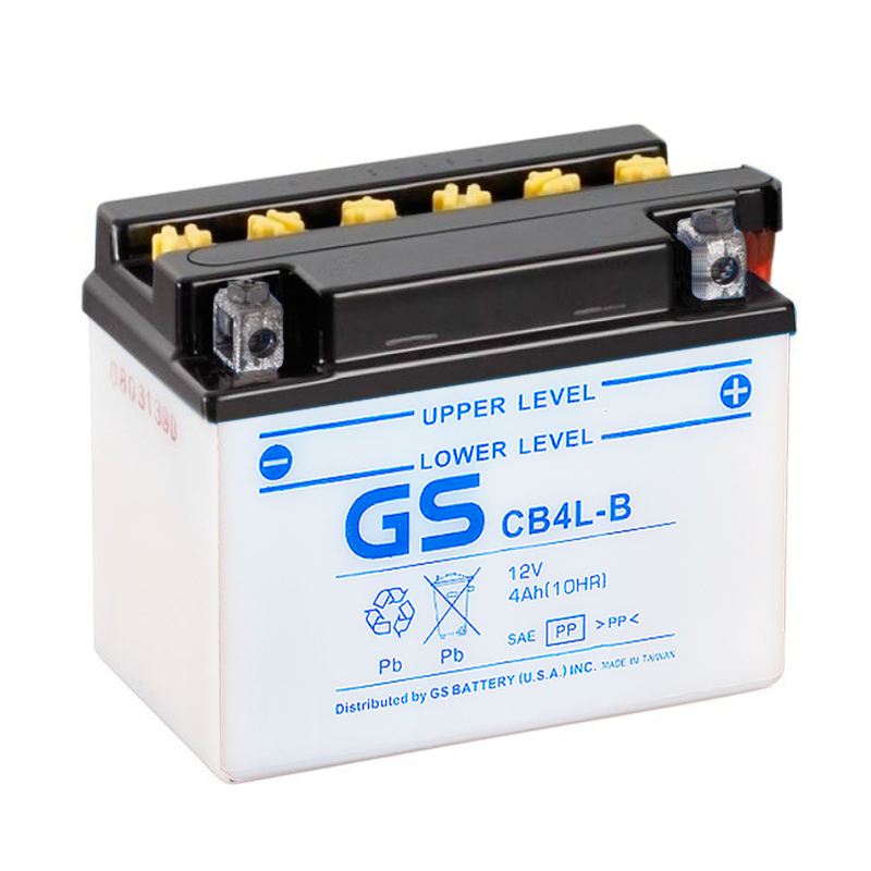 

Аккумулятор GS Yuasa CB4L-B 12В 4Ач 45CCA 121x71x94 мм Обратная (-+)