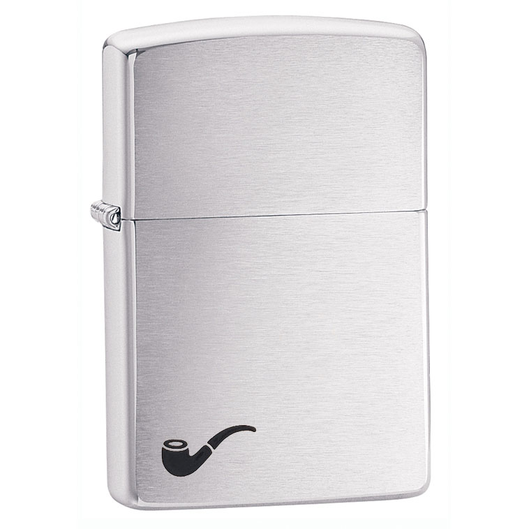 Бензиновая зажигалка Zippo Pipe 200PL Brushed Chrome