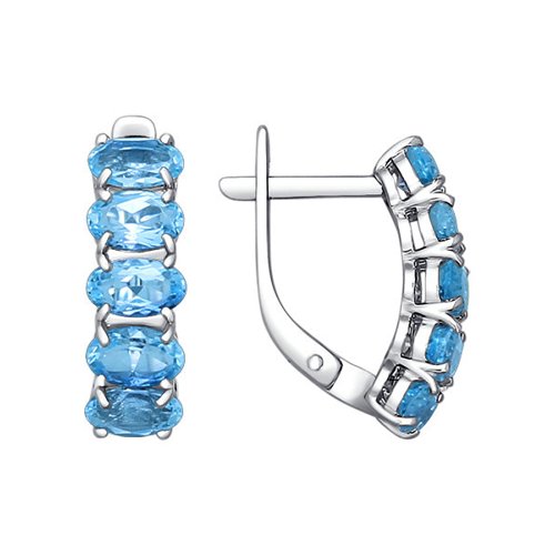 

Серьги из серебра SOKOLOV 92021028, топаз, 92021028
