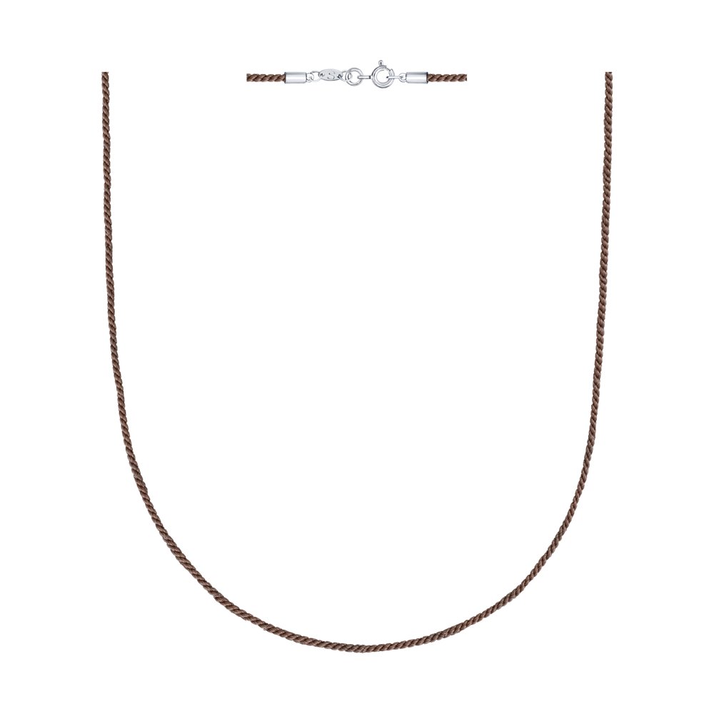 

Шнурок из серебра 40 см SOKOLOV 94070146, 94070146