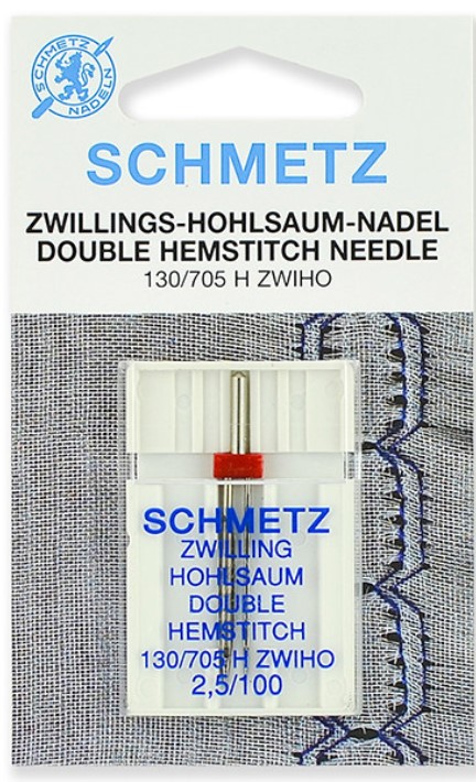 

Иглы для мережки двойные Schmetz 130 705H ZWIHO № 100 2.5, 1 шт