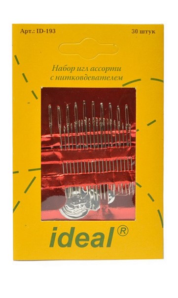 

Иглы с нитковдевателем IDEAL Ассорти, 5 упаковок по 30 игл, арт. ID-193 5 шт.