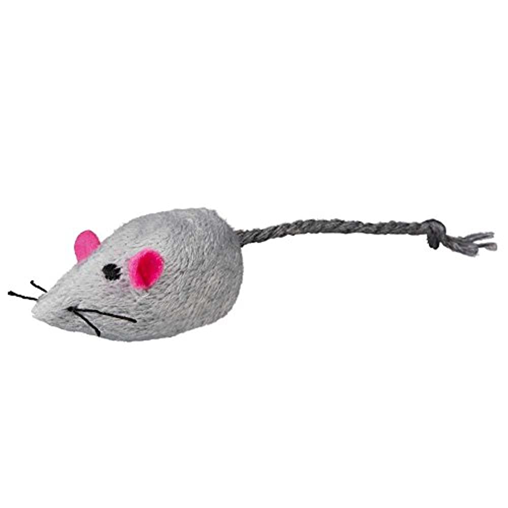 фото Мягкая игрушка для кошек trixie plush mice в ассортименте, 5 см