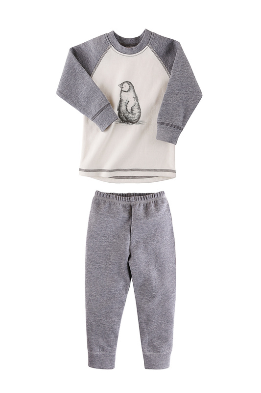 

Пижама НАША МАМА 544130-09/110 р.110, 544130-09/110 СЕРЫЙ, МОЛОЧНЫЙ, ПИНГВИН