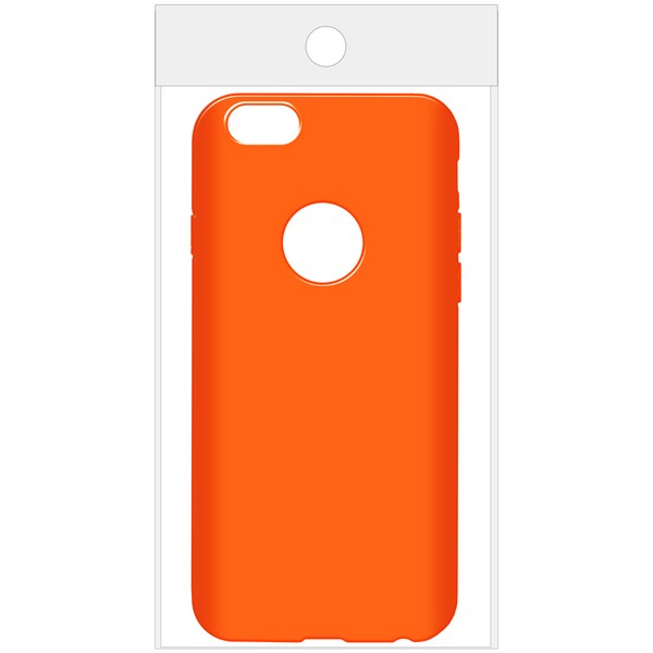 фото Чехол krutoff silicone для iphone 6/6s (orange)