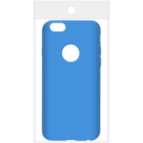 фото Чехол krutoff silicone для iphone 6/6s light blue