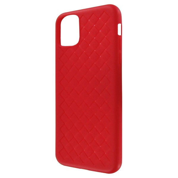 фото Чехол krutoff silicone braided для iphone 11 pro max red