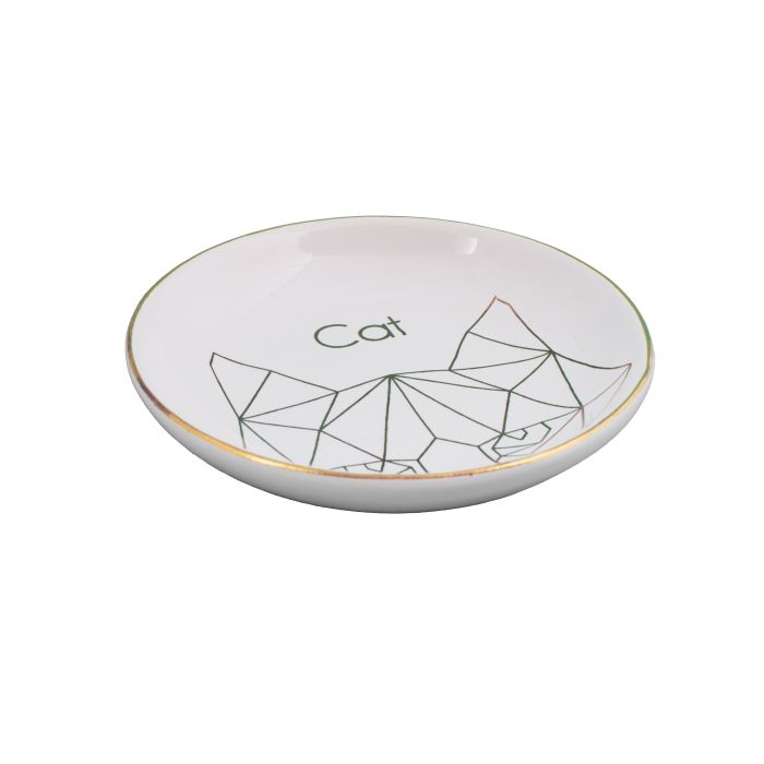 

Декоративная тарелочка для мелочей Кошка из фаянса арт.79314 Феникс-Презент