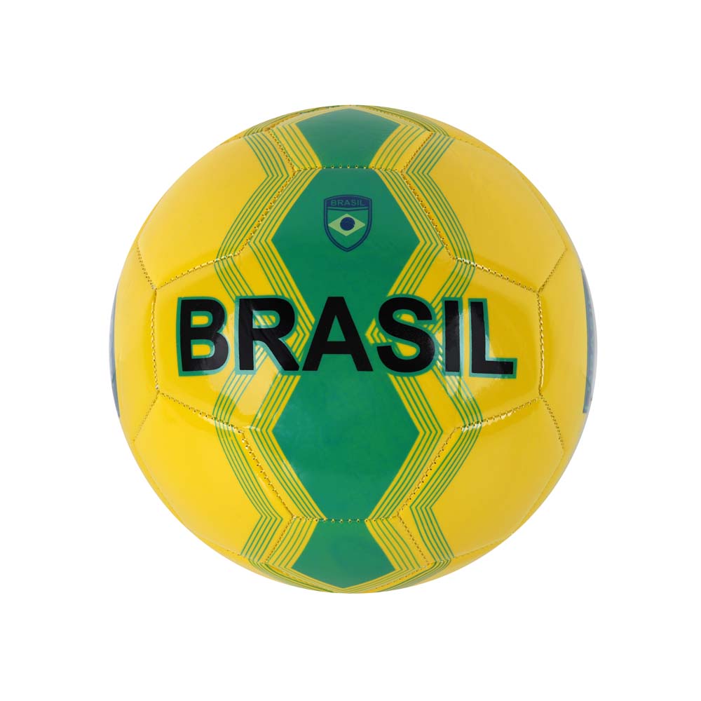 фото Футбольный мяч джамбо бразилия №5 желтый джамбо тойз
