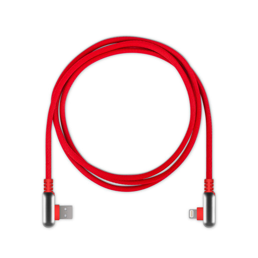 фото Кабель rombica digital electron i, lightning to usb 1,2 м red