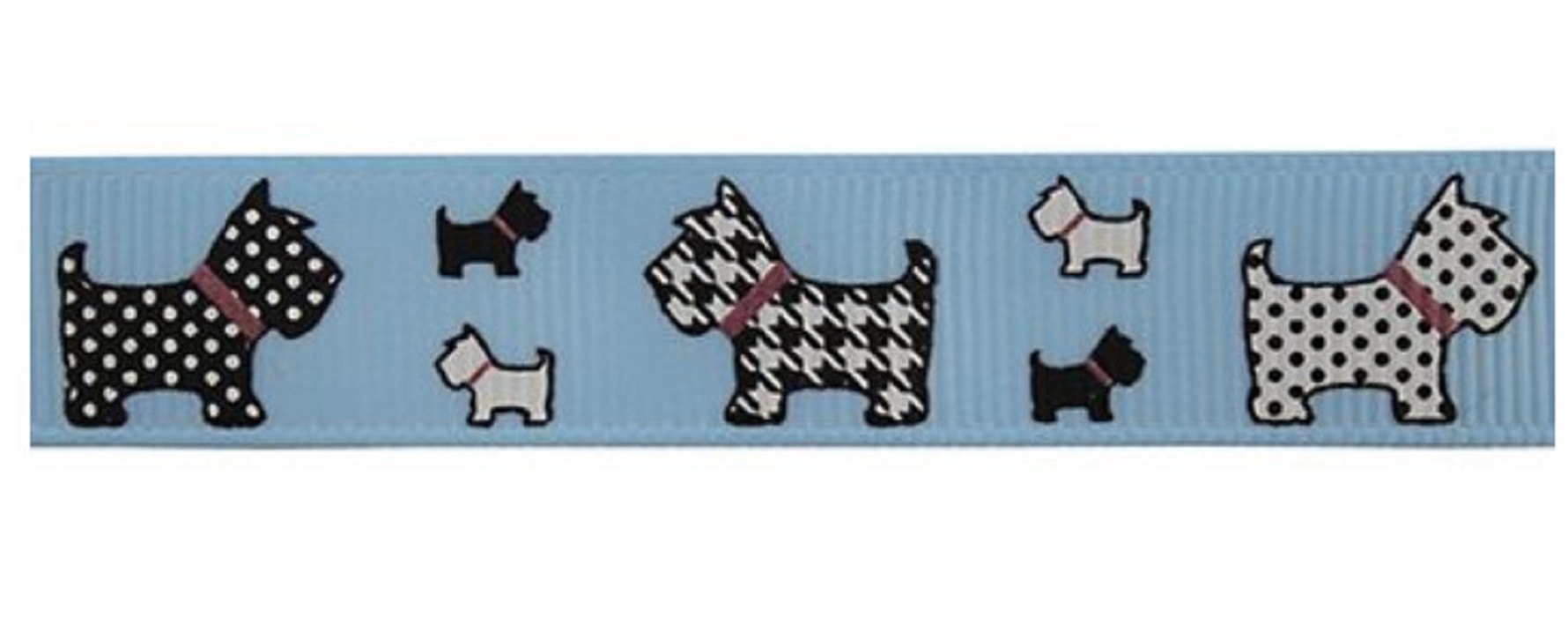 

Лента репсовая "Собаки", 16 мм x 22,5 м, цвет: A5-079 голубой