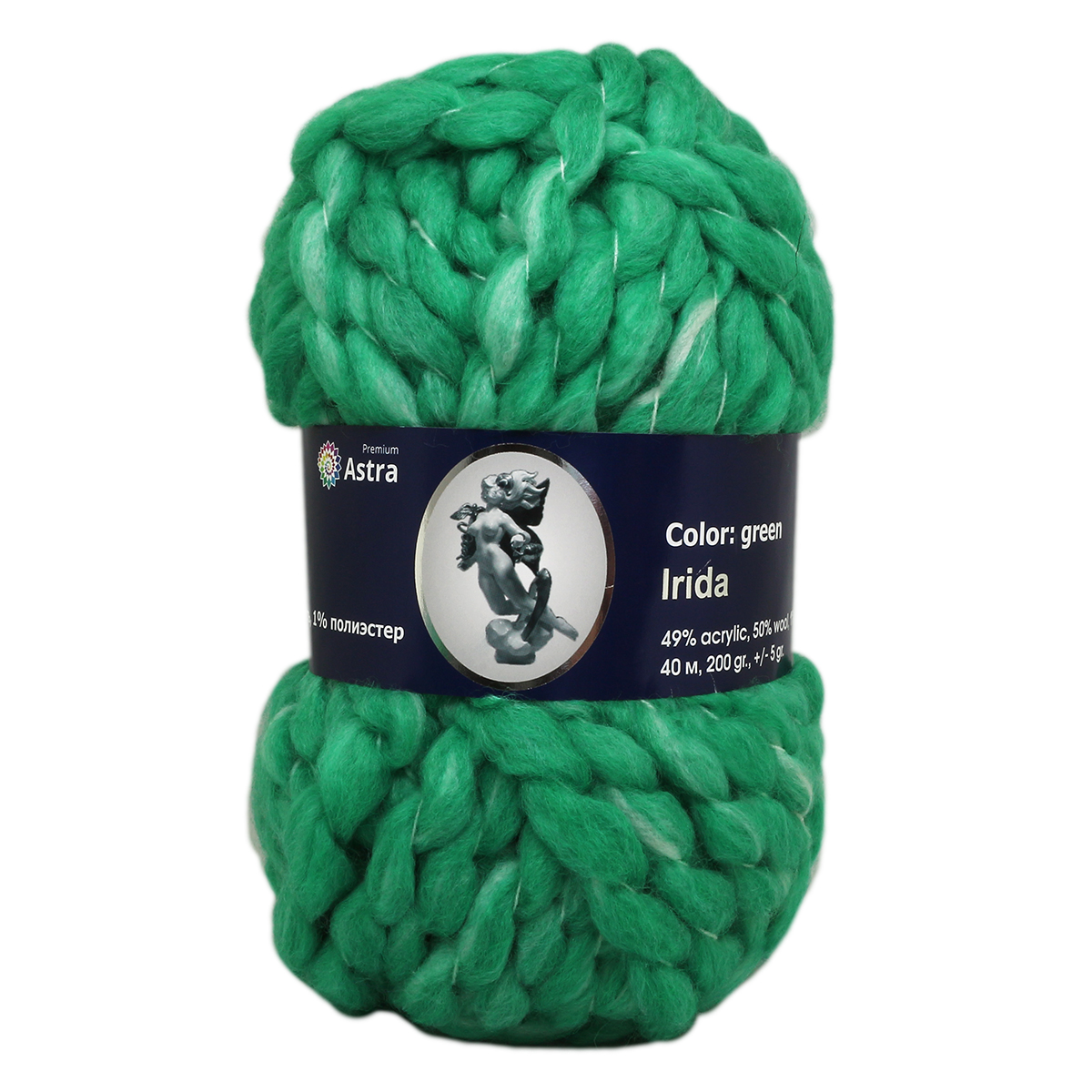 

Пряжа Астра Irida зелёный 6