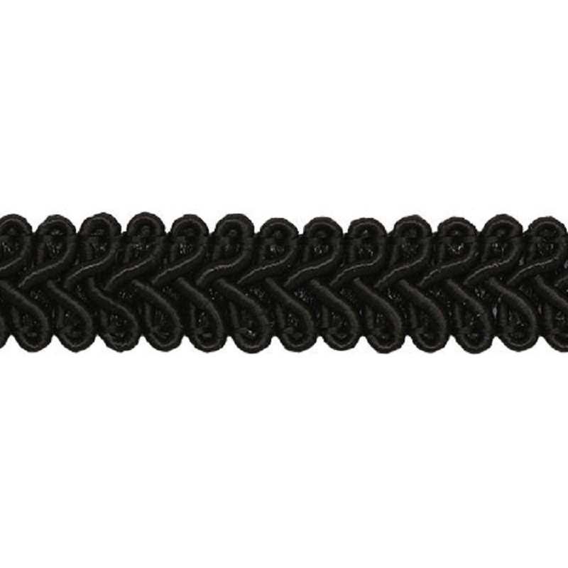 фото Тесьма отделочная "шанель", 13 мм x 25 м, цвет: sr034 черный китай