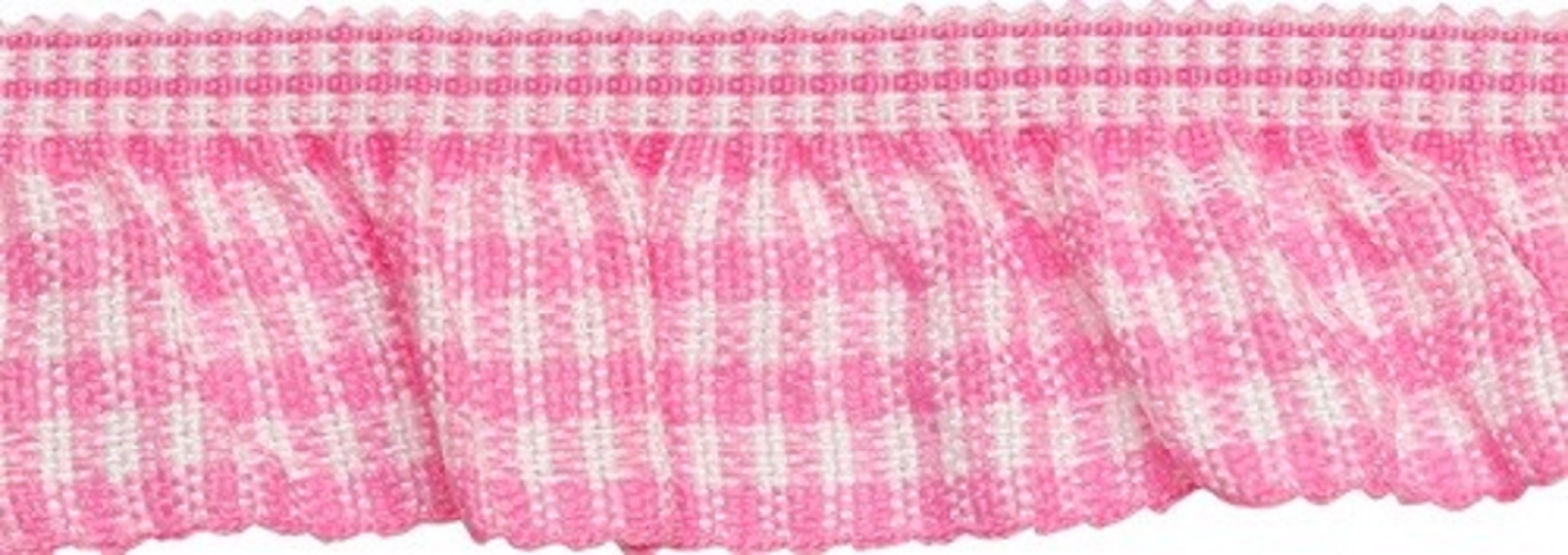 фото Тесьма-рюш эластичная односторонняя, цвет: розовый, 20 мм x 22,86 м, арт. 1as-220 китай