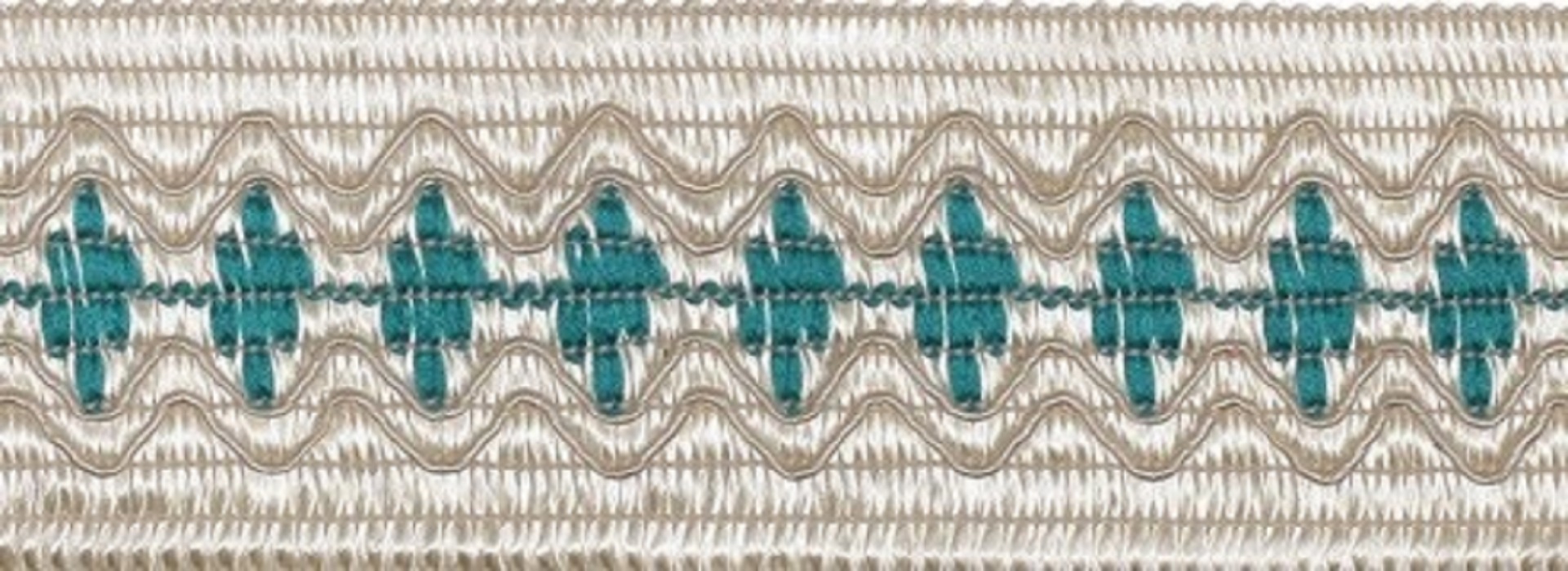 

Тесьма отделочная, цвет: бирюзовый, 4,2 см x 20 м, арт. 1AS-321, Зеленый