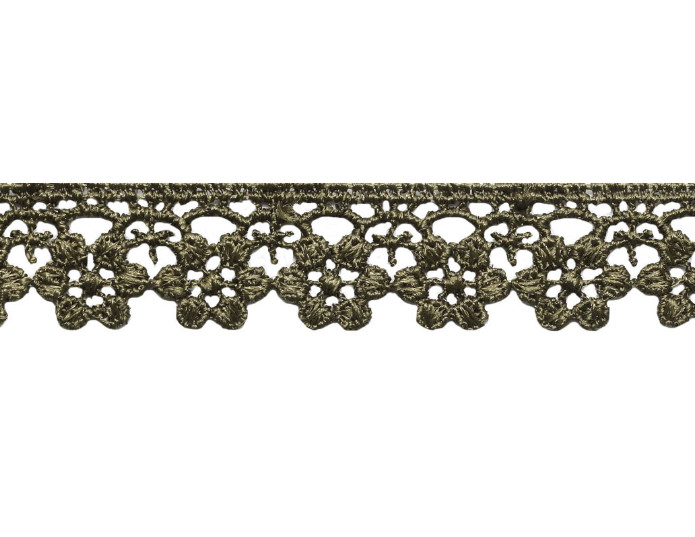 

Кружево гипюр, 2 см x 13,72 м, цвет: хаки, арт. 3AR184