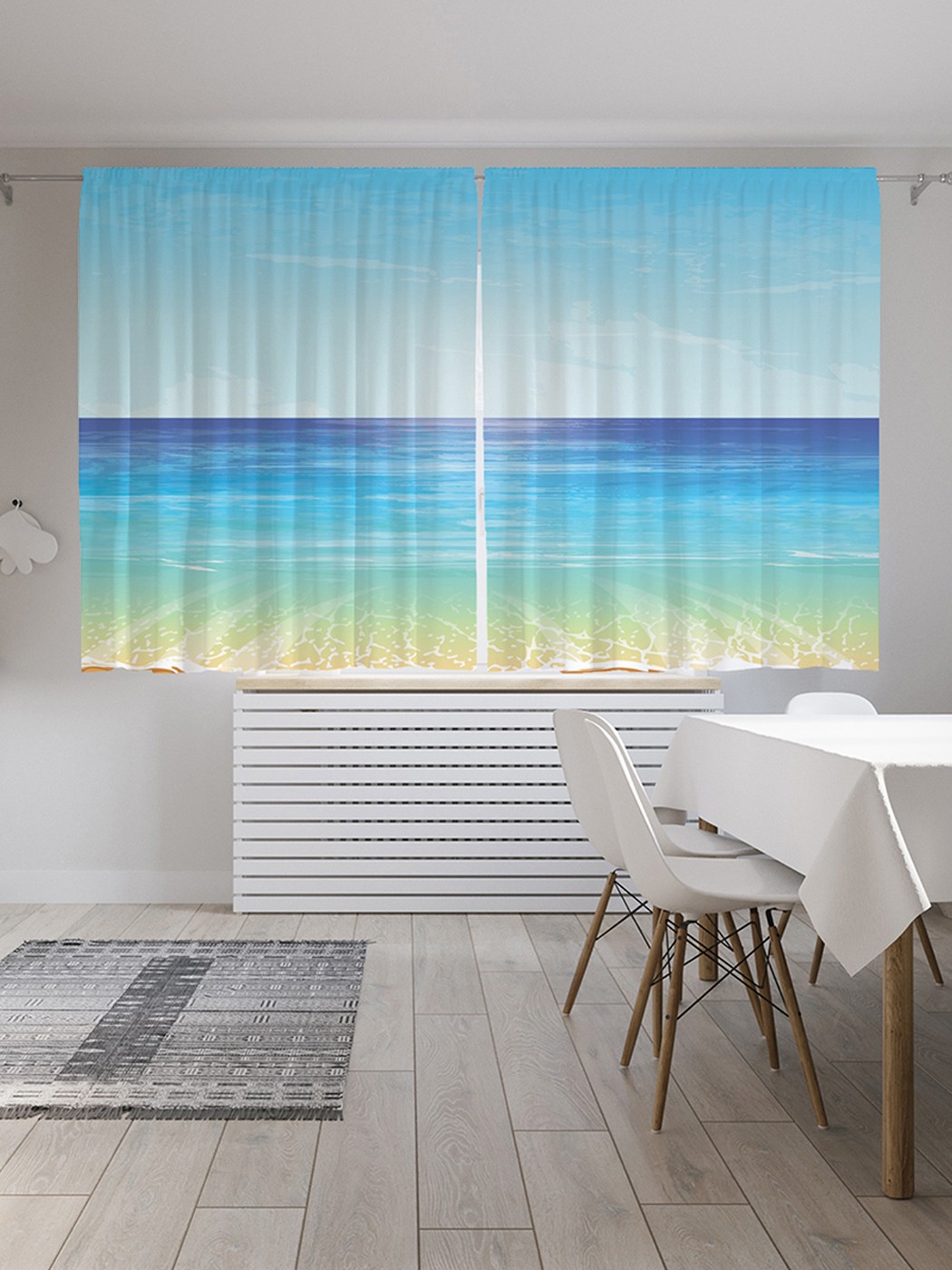 

Шторы под лён «Море зовет», серия Oxford DeLux, 290х180 см