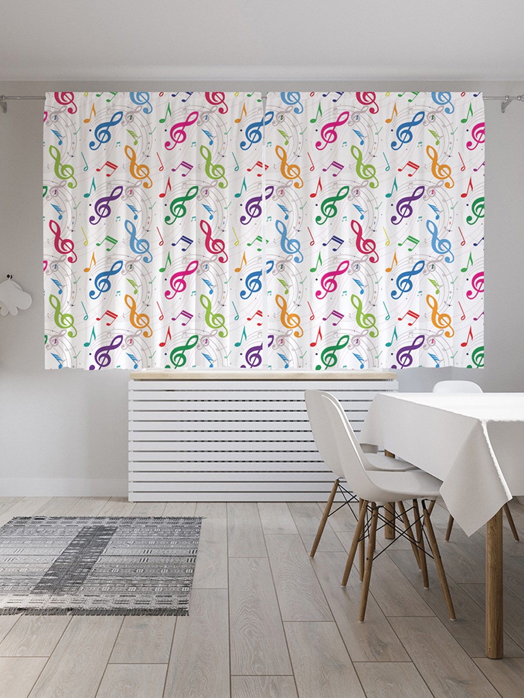 

Шторы под лён «Музыкальный дождь», серия Oxford DeLux, 290х180 см