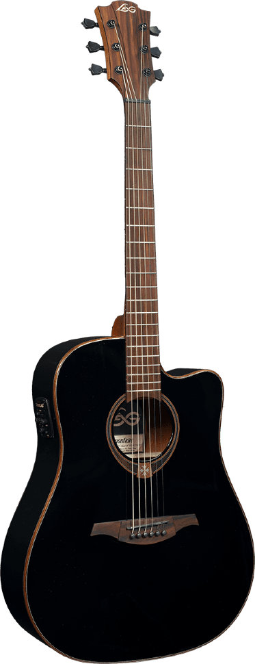 Электроакустическая гитара LAG T118 DCE-BLK шестиструнная