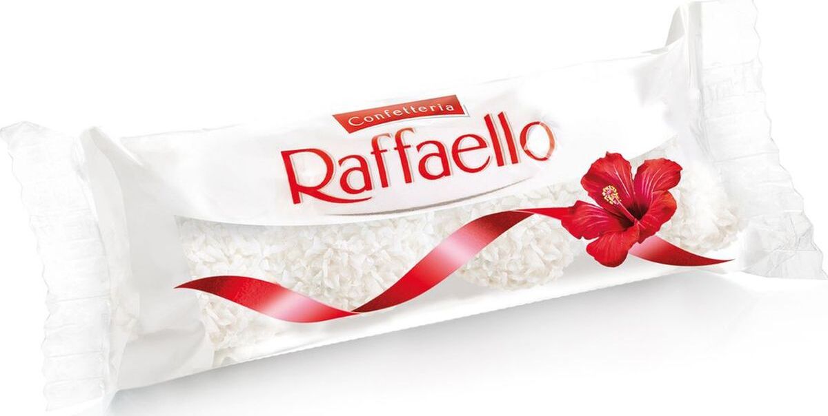 фото Конфеты raffaello с цельным миндалем в кокосовой обсыпке, 40 г