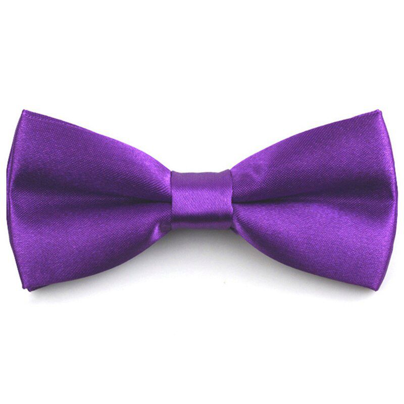 Купить Детская галстук-бабочка атласная фиолетовая, Детский галстук-бабочка 2beMan MGB116 фиолетовый,