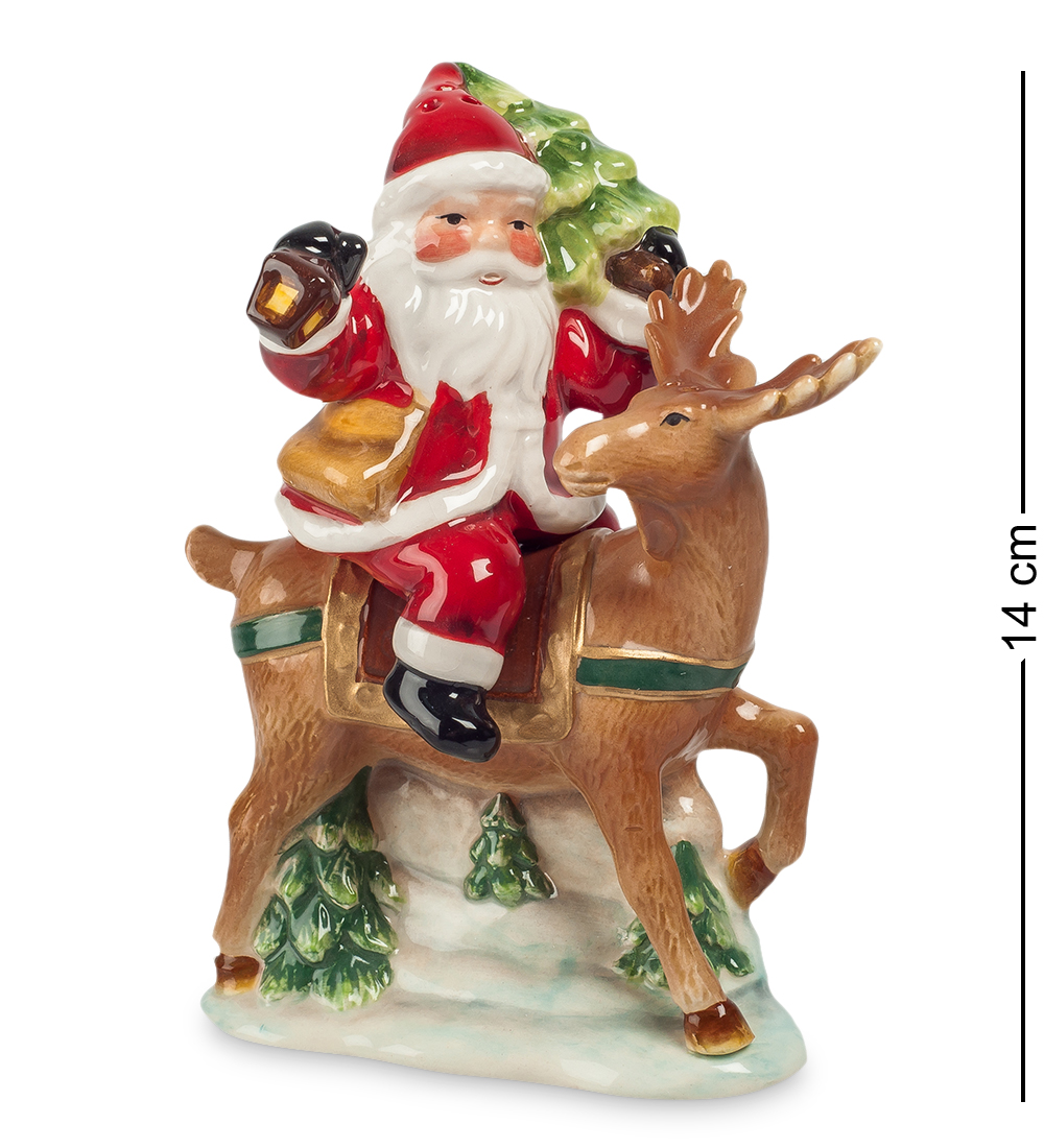 

Набор соль-перец Дед Мороз на олене Pavone CMS-14/19