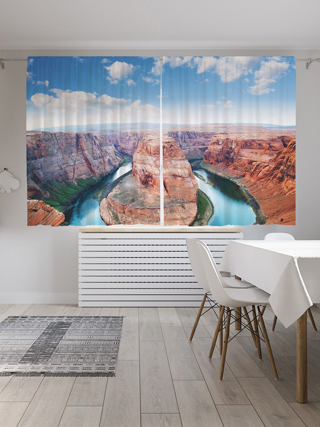 

Шторы под лён «Пейзаж», серия Oxford DeLux, 290х180 см