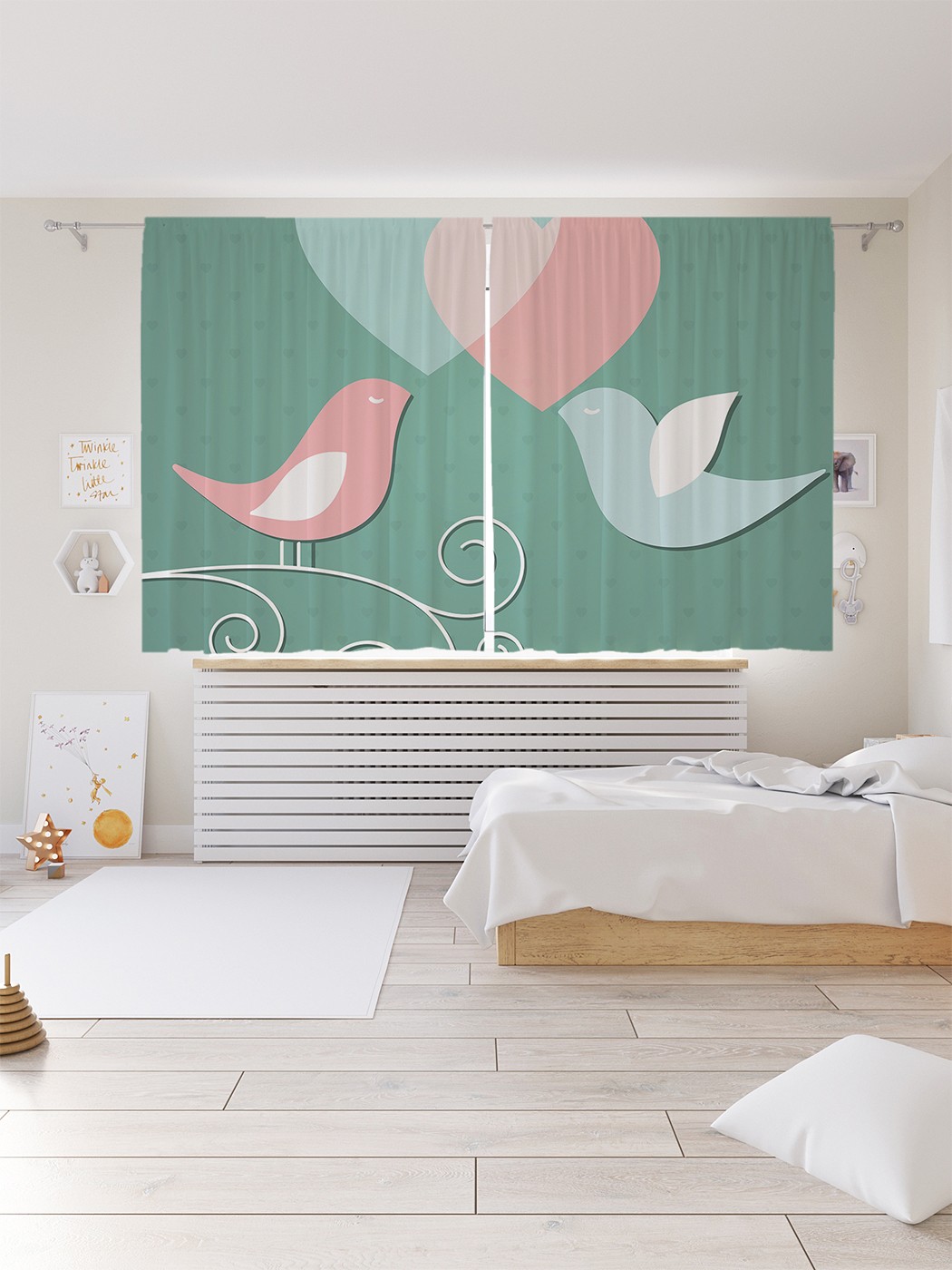 

Шторы под лён «Любовная встреча», серия Oxford DeLux, 290х180 см