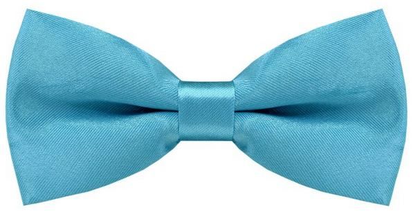 Купить Детская галстук-бабочка атласная бирюзовая, Детский галстук-бабочка 2beMan MGB016 голубой,