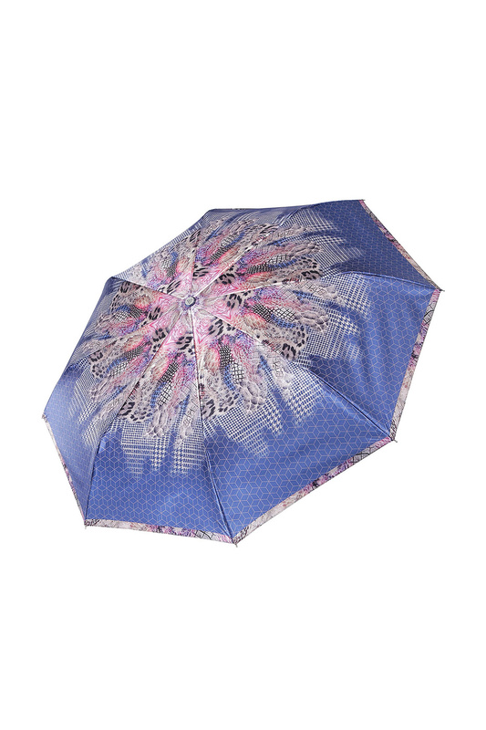 

Зонт складной женский автоматический FABRETTI L-20136 синий, L-20136