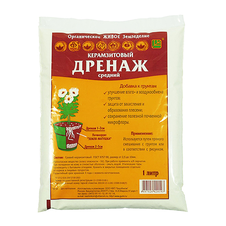 

Дренаж керамзитовый БашИнком DR1 1 л