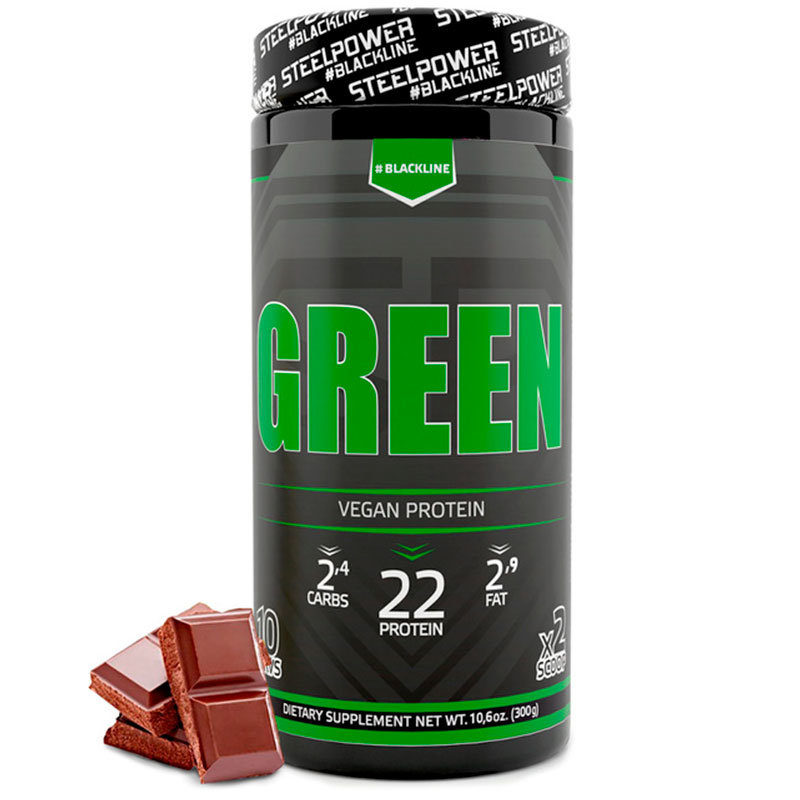 фото Протеин steel power nutrition green vegan protein, 300 г, classic chocolate