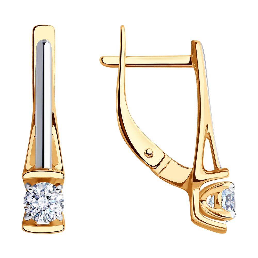 

Серьги женские из золота SOKOLOV 81020505, фианит