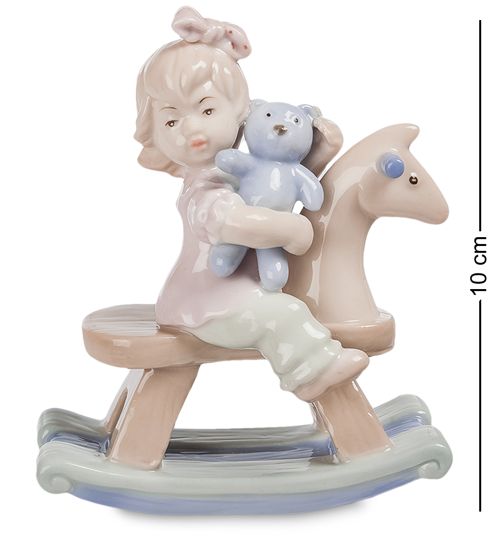 

Фигурка Девочка на лошадке Pavone JP-36/18