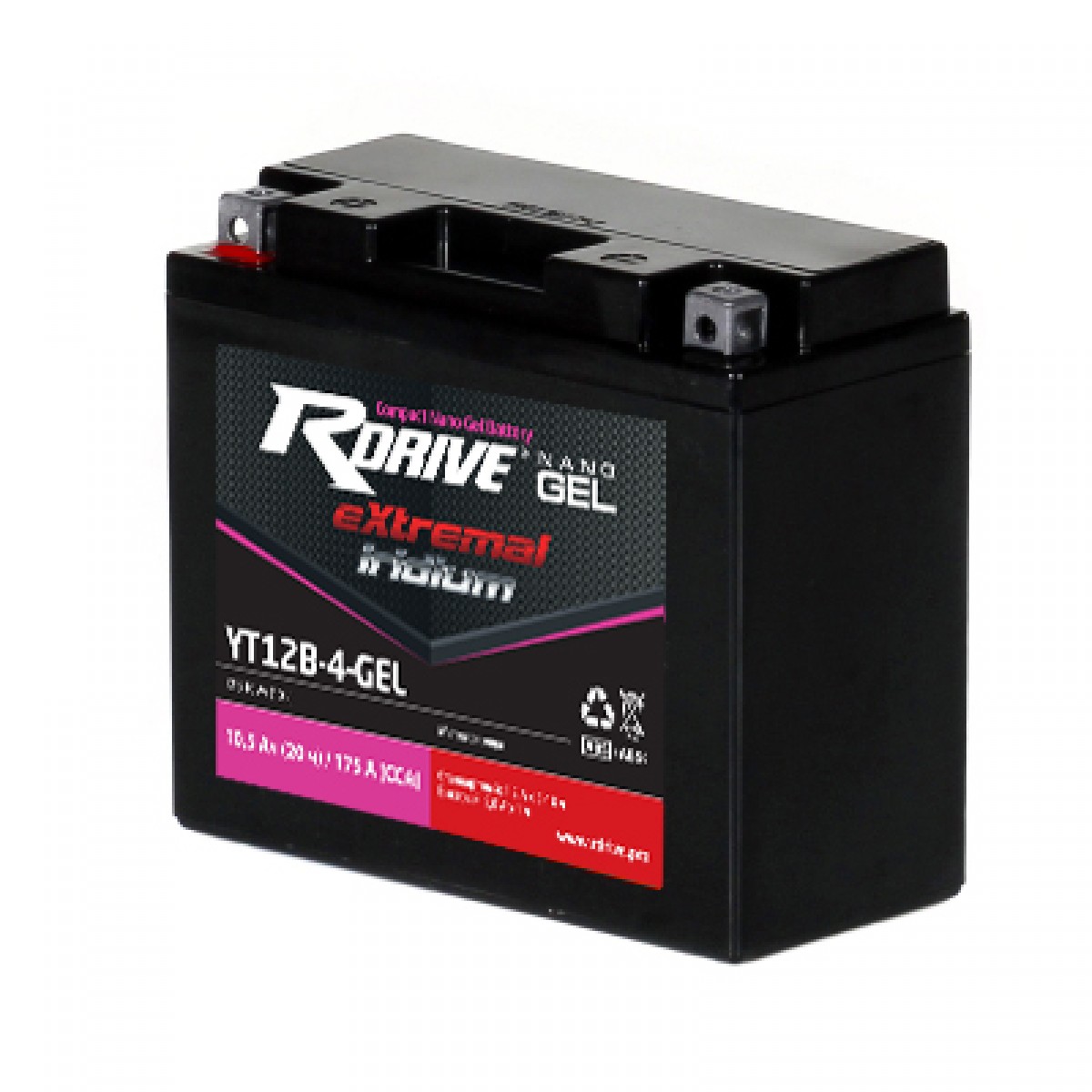 

Аккумулятор RDRIVE-YT12B-4 12В 10Ач 165CCA 150x69x130 мм Прямая (+-)