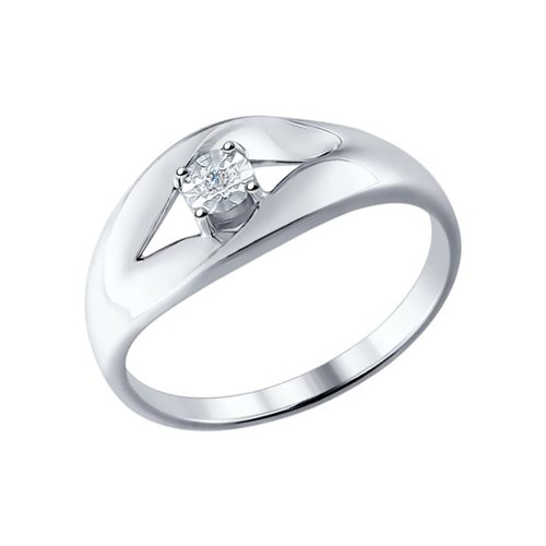 

Кольцо из серебра р. 19 SOKOLOV 87010017, бриллиант, 87010017