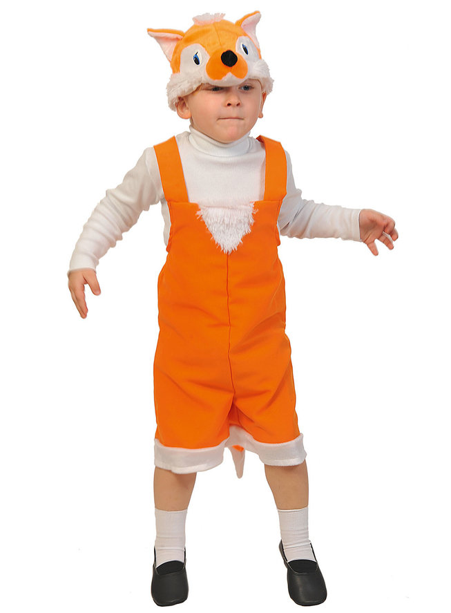фото Карнавальный костюм карнавалофф лиса, цв. оранжевый р.92