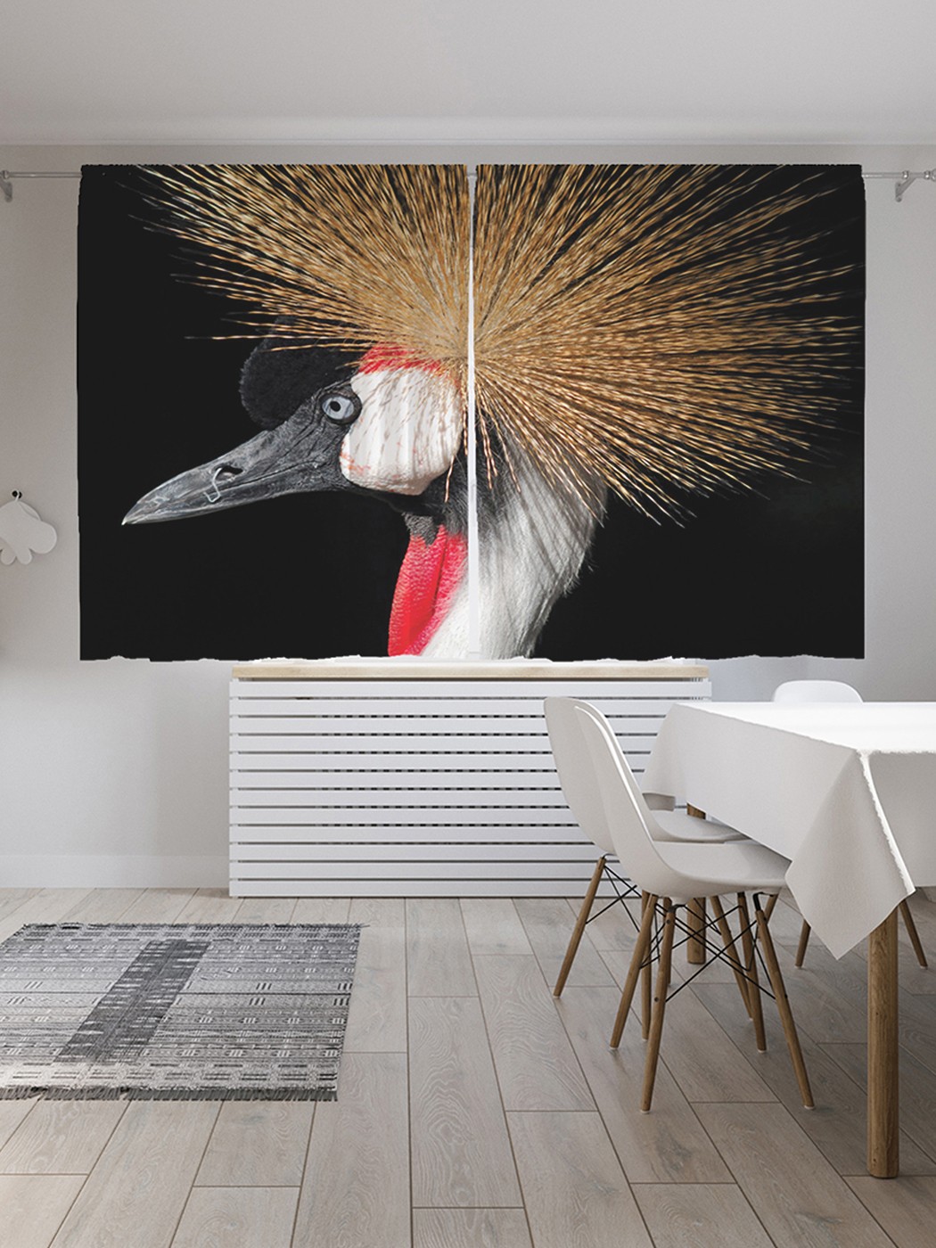 

Шторы под лён «Лебединая грива», серия Oxford DeLux, 290х180 см