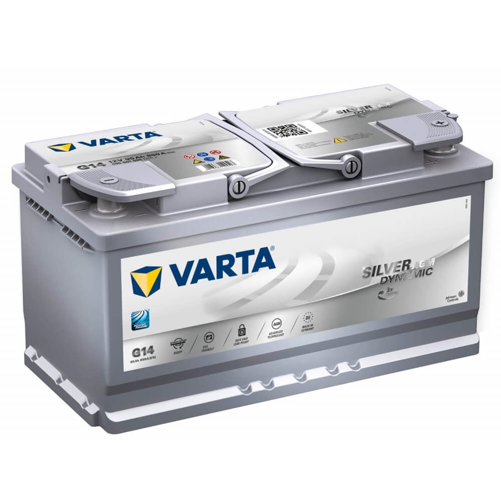 

Аккумулятор VARTA SILVER DYNAMIC AGM 12V 95Ah 850A (R+) 25,92kg 353x175x190 мм