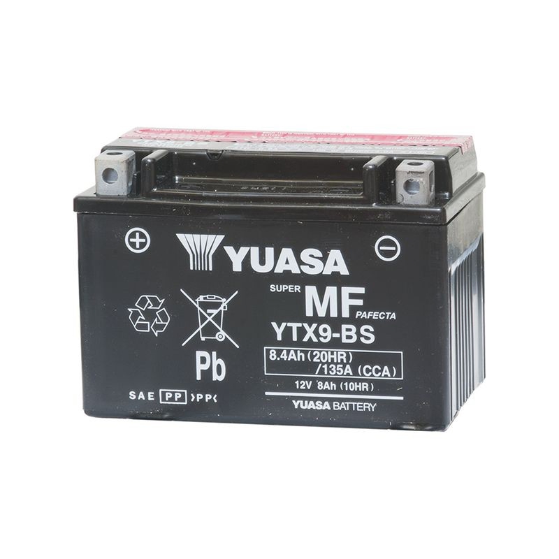 Аккумулятор Yuasa YTX9-BS 12В 8Ач 135CCA 150x87x105 мм Прямая (+-)