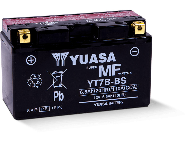 

Аккумулятор Yuasa YT7B-BS 12В 6,5Ач 110CCA 150x65x93 мм Прямая (+-)