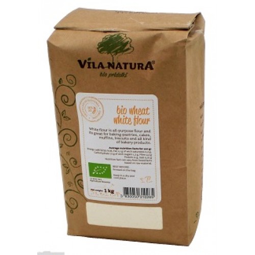 Мука пшеничная жерновая белая экстра (тип 500) БИО VILA NATURA 2 штуки по 1 килограмму