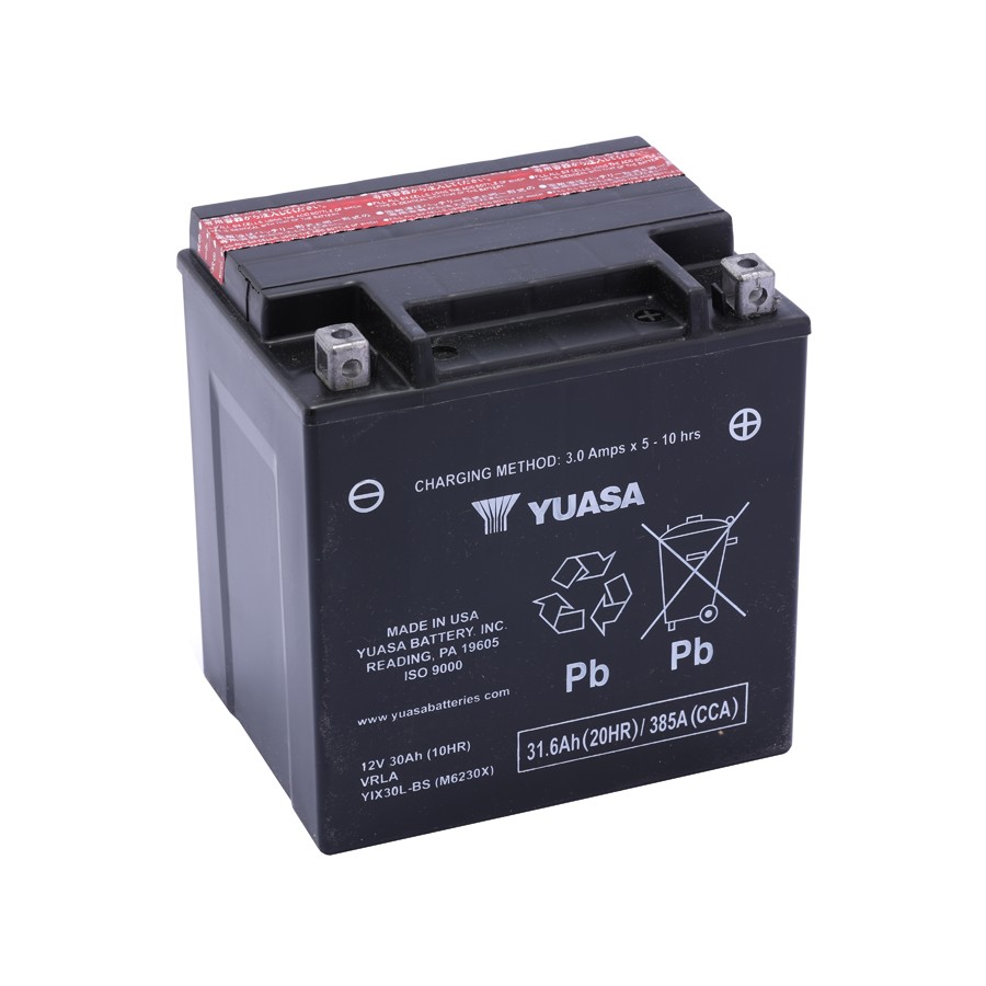 Аккумулятор Yuasa YIX30L-BS 12В 30Ач 385CCA 166x126x175 мм Обратная (-+)