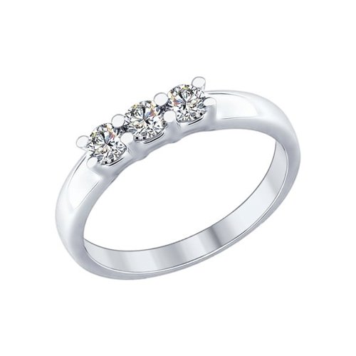

Кольцо из серебра с фианитом р. 17.5 SOKOLOV 89010053, 89010053