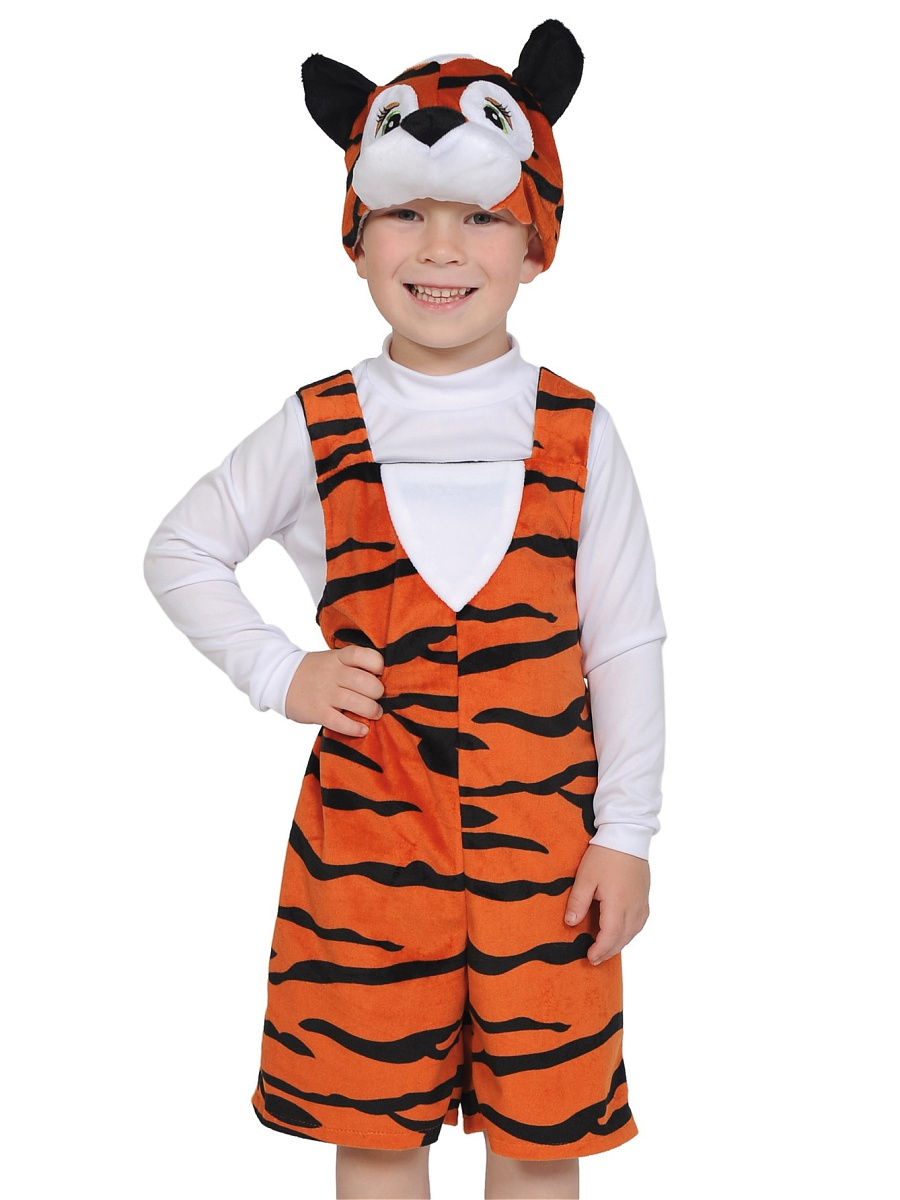 фото Карнавальный костюм карнавалофф тигр, цв. оранжевый р.92