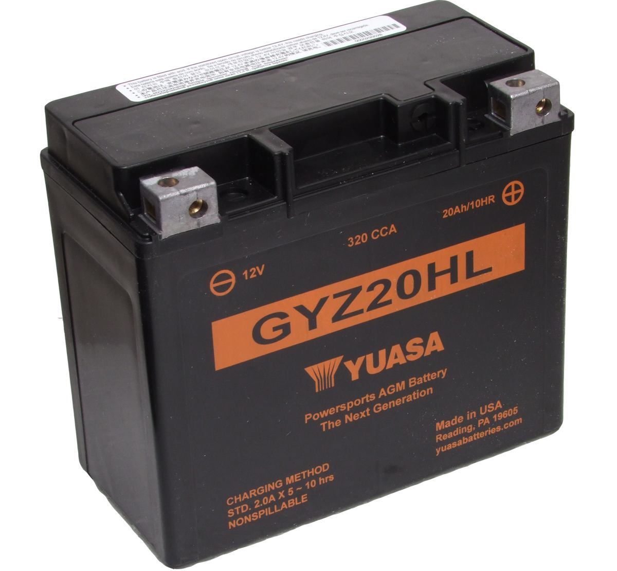 

Аккумулятор Yuasa GYZ20HL 12В 20Ач 310CCA 175x87x155 мм Обратная (-+)