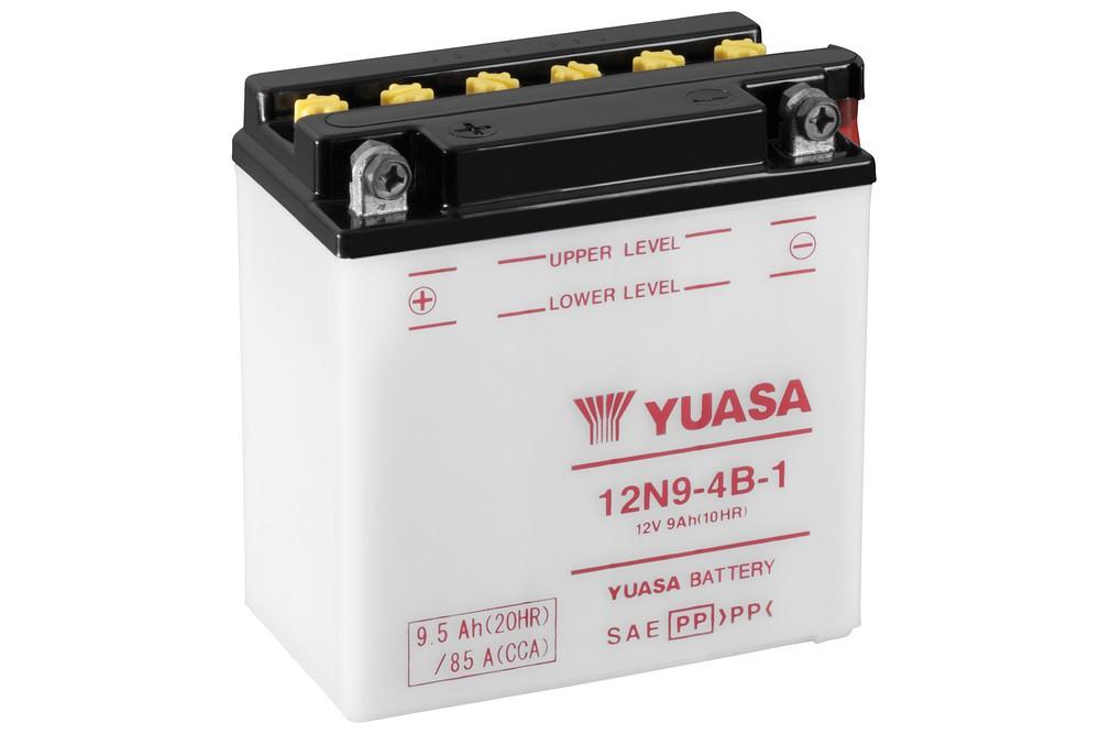 

Аккумулятор Yuasa 12N9-4B-1 12В 9Ач 85CCA 135x75x139 мм Прямая (+-)